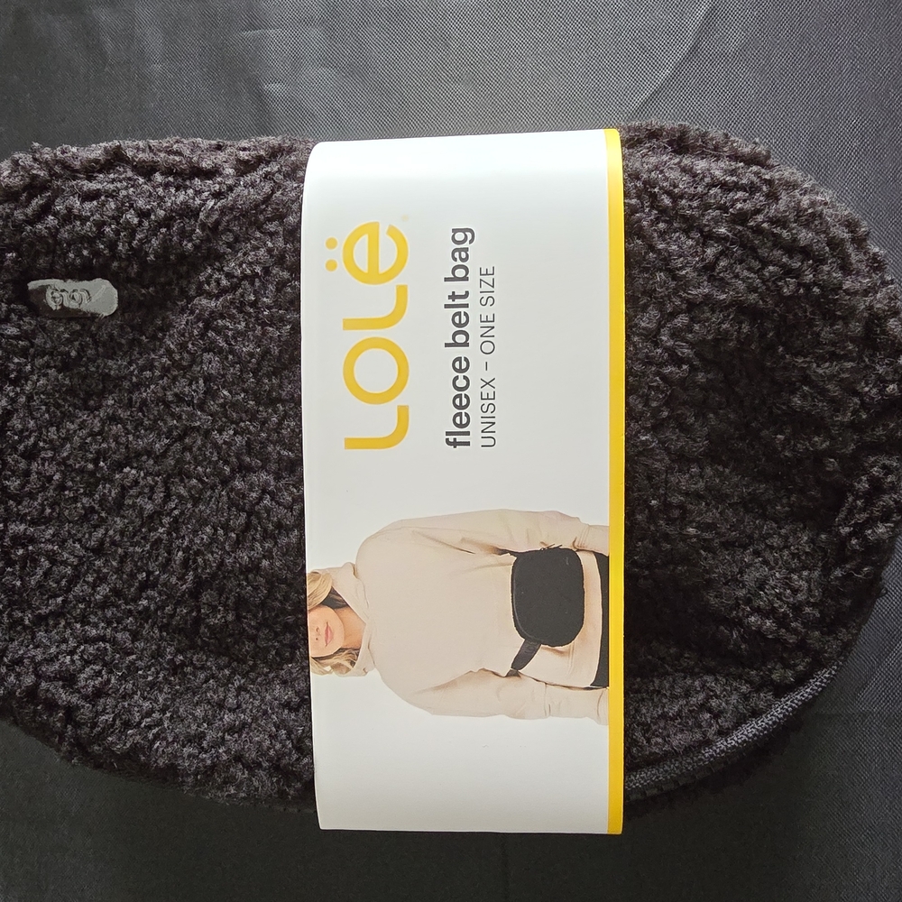 Lolë Black Fleece Belt Bag